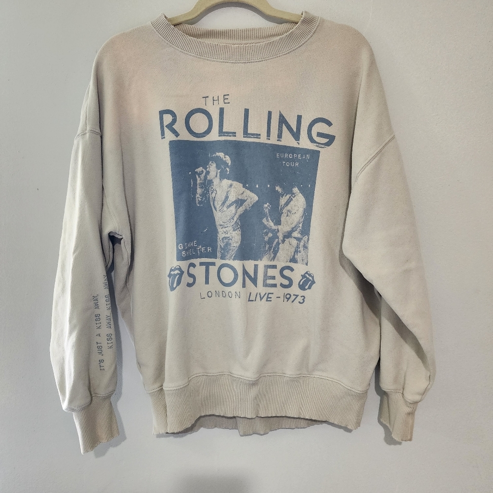 AMERICAN EAGLE The Rolling Stones Lightweight Soft Sweatshirt